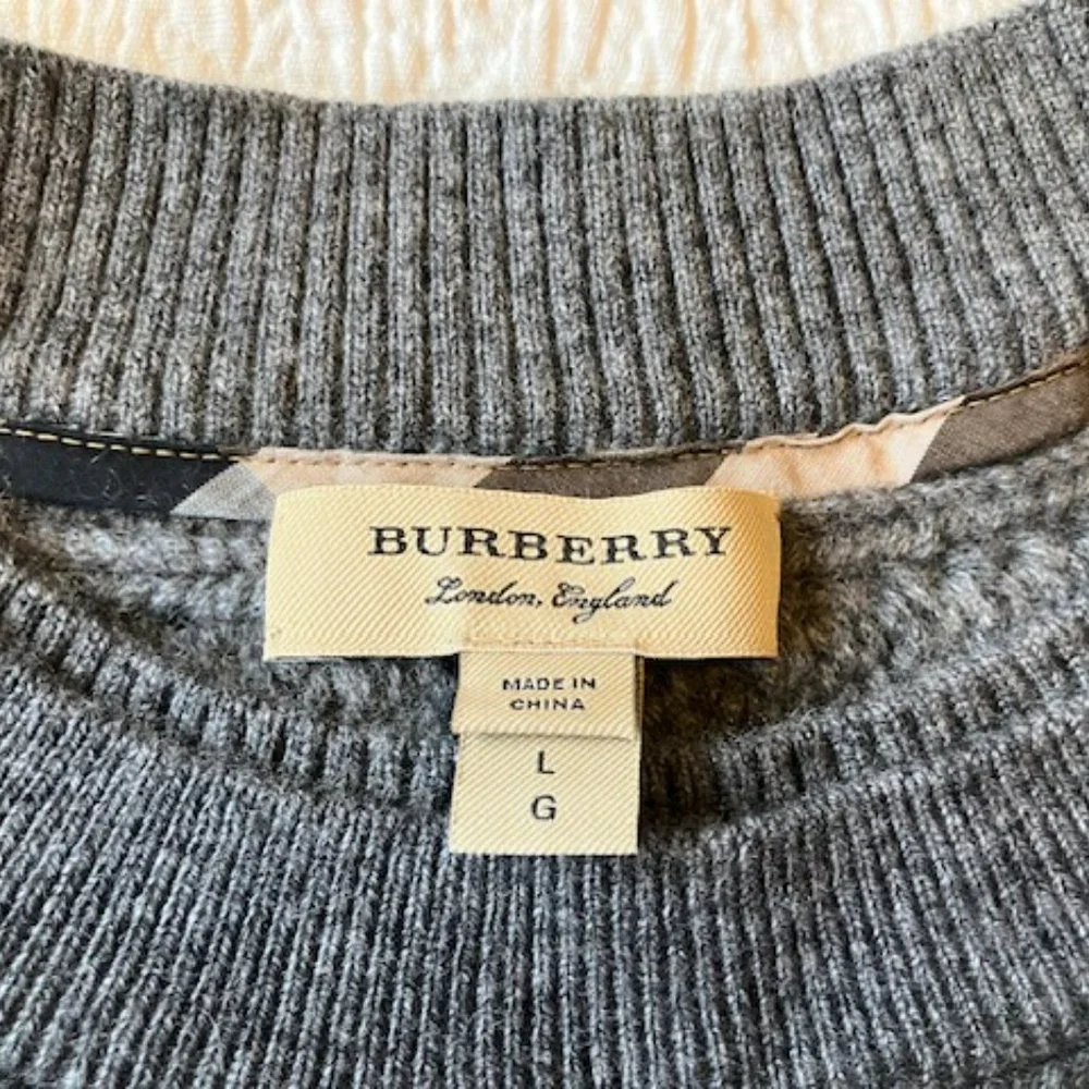 BURBERRY. CASHMERE. DRESS. - Picture 1 of 15